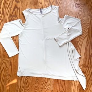 Last call! Boutique Brand Cold Shoulder Stretch Tunic Top